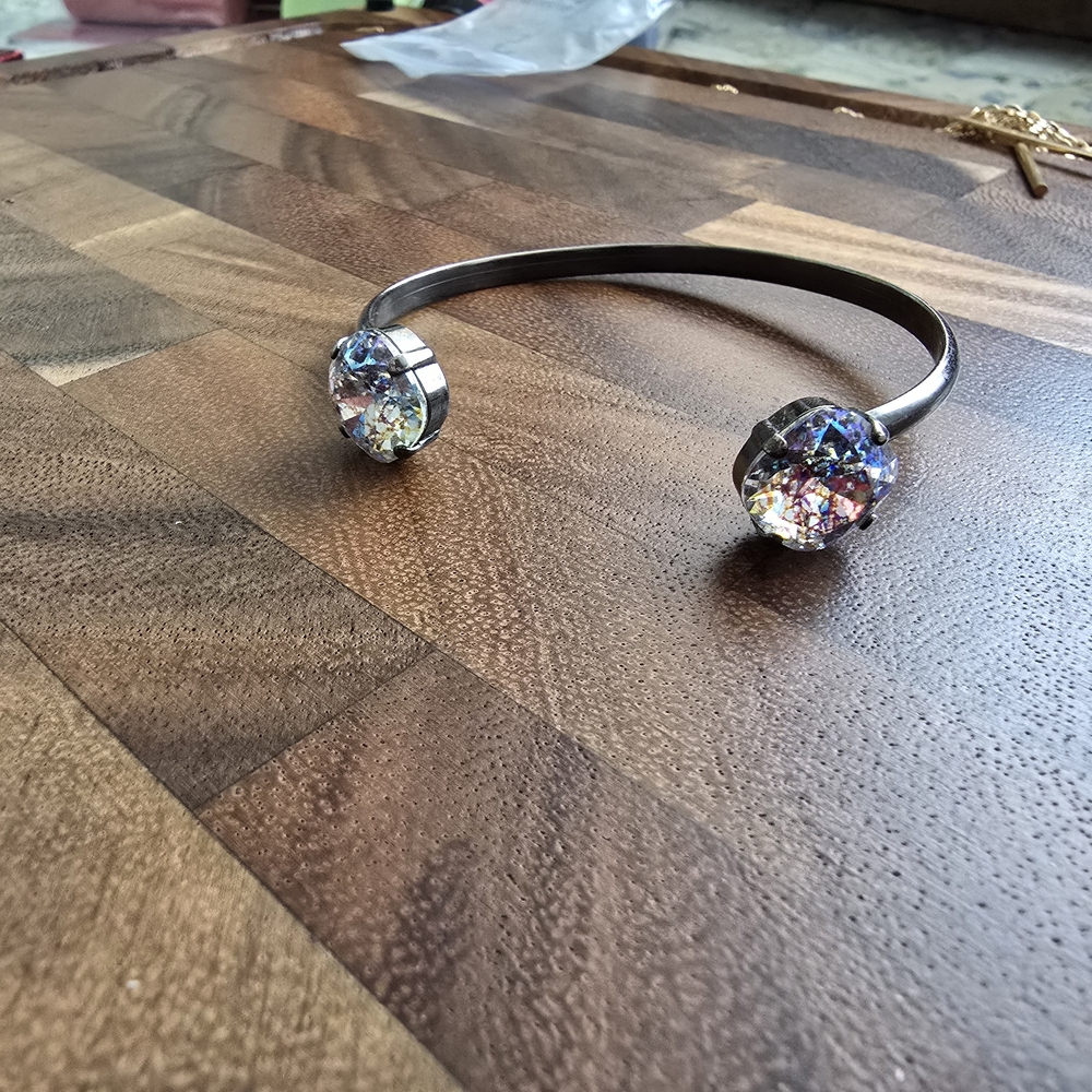 Elegant Silver Crystal Bracelet